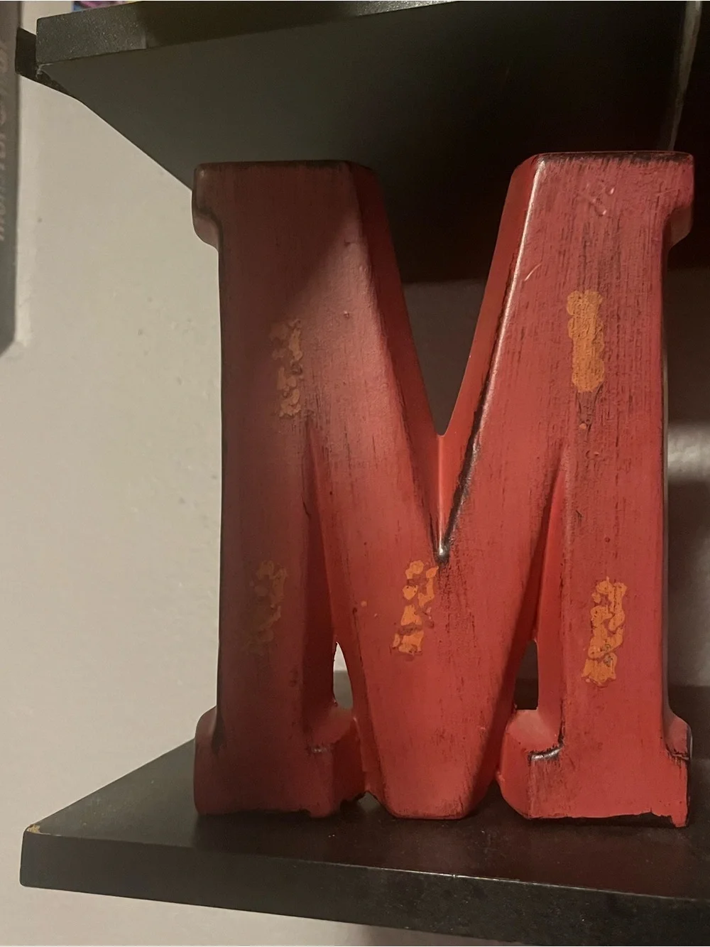 Decorative Rustic Red Letter 